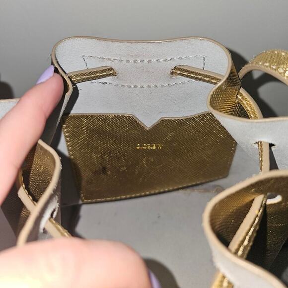 J.Crew gold metallic bucket bag - Picture 3 of 4